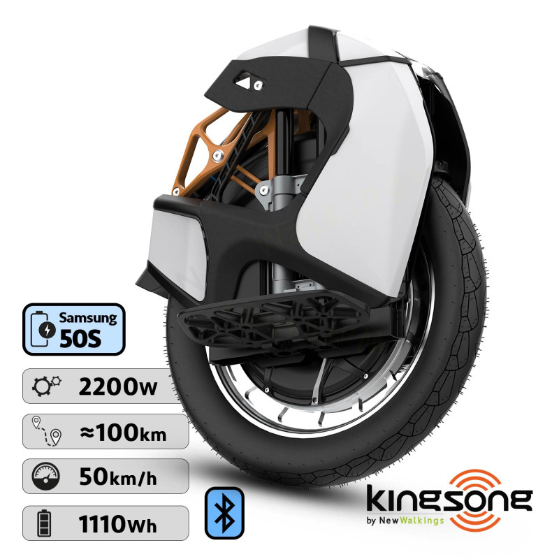 Electric unicycle Kingsong S18 Pro white - 906Wh ∞ Kingsong specialist
