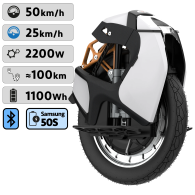 Gyroroue Kingsong S18 Pro blanche - 906Wh ∞ Spécialiste Kingsong