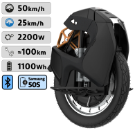 Monociclo eléctrico Kingsong S18 negro 1110Wh ∞ Especialista en Kingsong