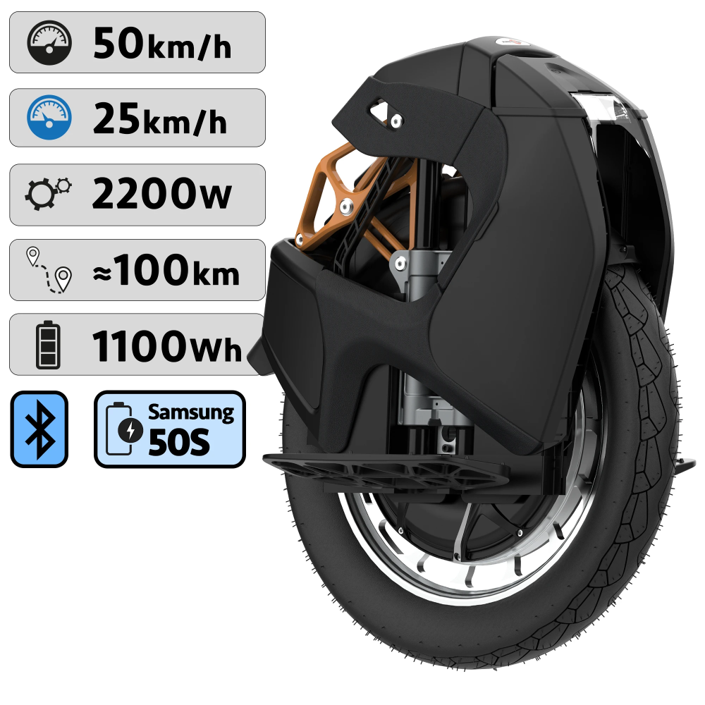 Electric unicycle Kingsong S18 black - 1110Wh ∞ Kingsong specialist